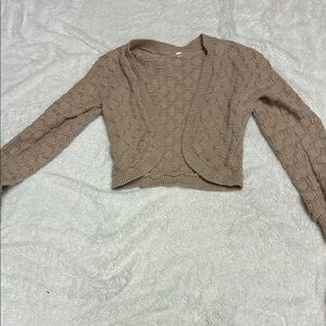 Women's Tan Knit Sweater